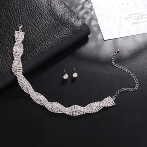 Temperamento con diamantes collar perro A2514-1