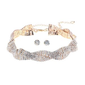 Temperamento con diamantes collar perro A2514-1